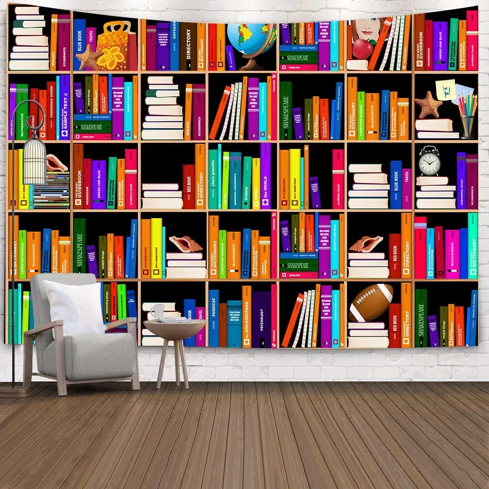 Винтажный деревянный гобелен simсант для библиотеки декор студенческой учебной