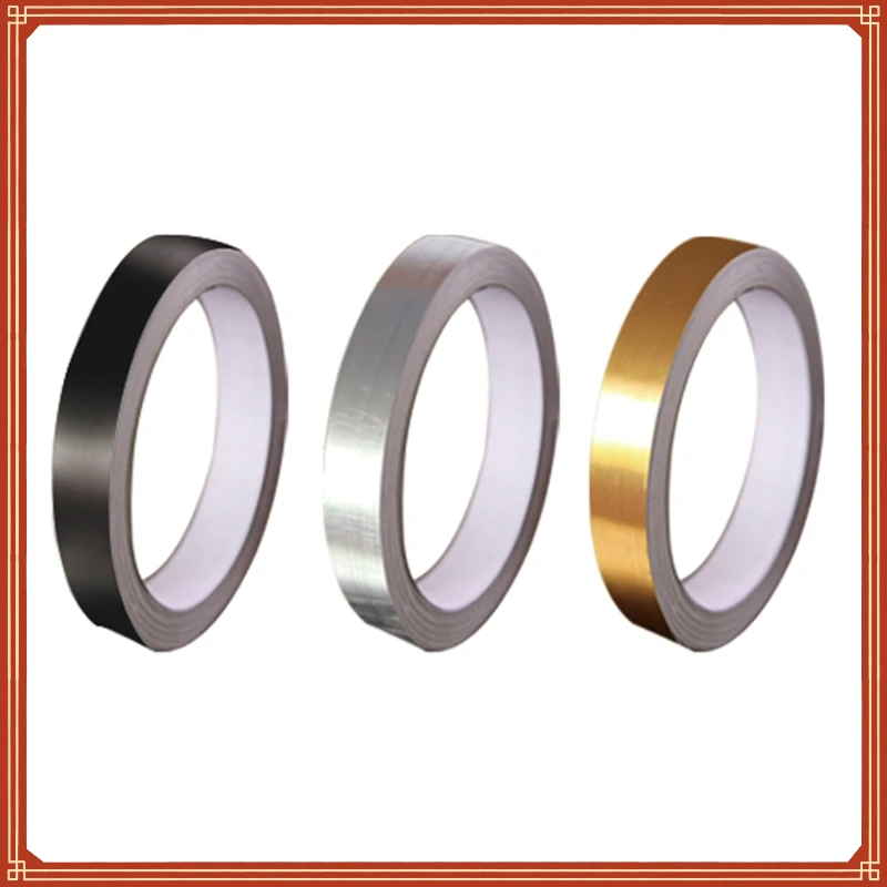 

Silver Gold Adhesive Floor Tile Strip Seam Sticker Copper Foil Tape Waterproof Wall Sealing Tape Home Decoration