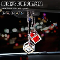 car bling kit rearview mirror pendant hanging diamond crystal ornaments auto decor car styling interior accessories for women
