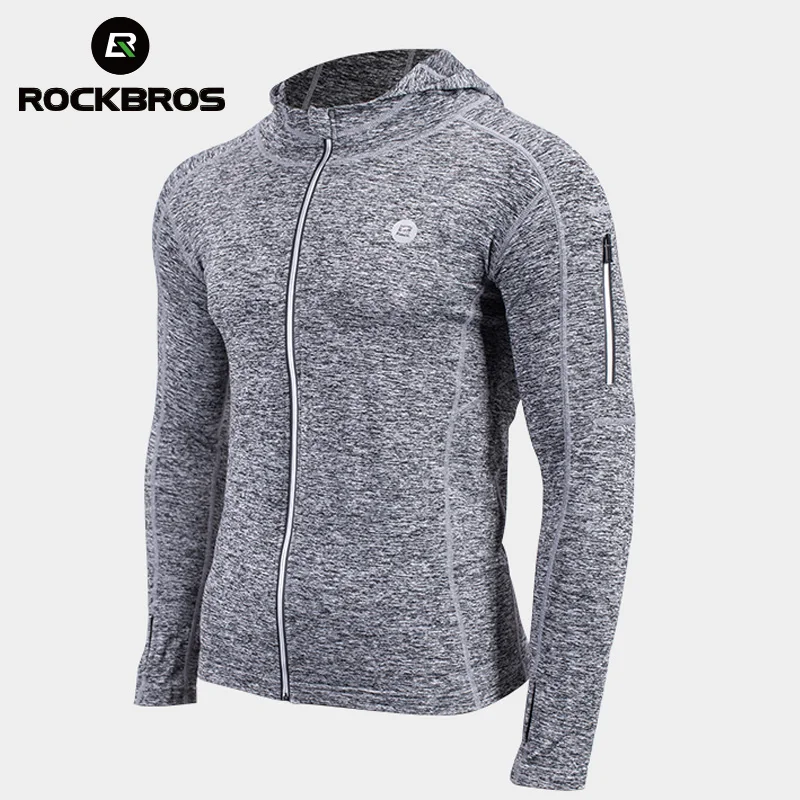 

ROCKBROS Cycling Bike Jacket Unisex Sweat-absorbent Jersey Breathable Training Coat Quick Dry Gym Fitness Running Sports Clothes