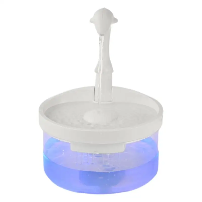 

L Pet Cat Fountain LED Blue Light USB Powered Automatic Water Dispenser Cat Feeder Drinking Filter Pet Supplier
