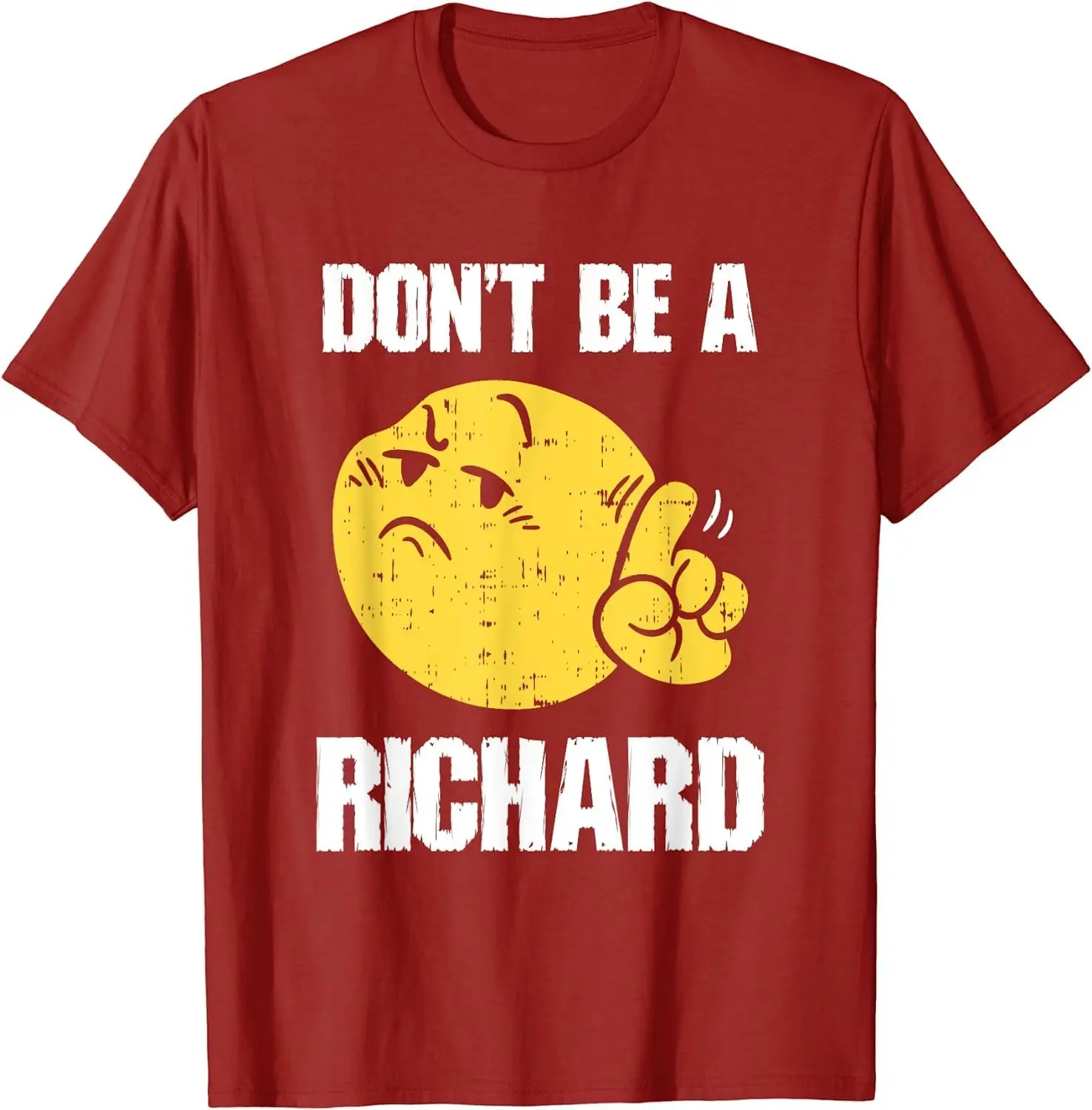 Смешная футболка с надписью Don Be A Ричард смешное смешение 100% хлопок коротким