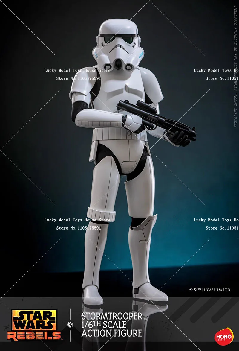 Фото HotToys HT HS08 1/6 Фигурка солдата-штурмовика с белым шлемом, модель из Star Wars Rebels, 12 дюймов, высокодетализированная №3