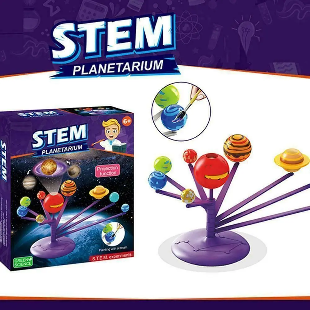 

3d астрономический Солнечный инструмент, Планетарная модель голоса, модель планеты, игрушки «сделай сам», живопись, планета, игрушка, проекция, наука