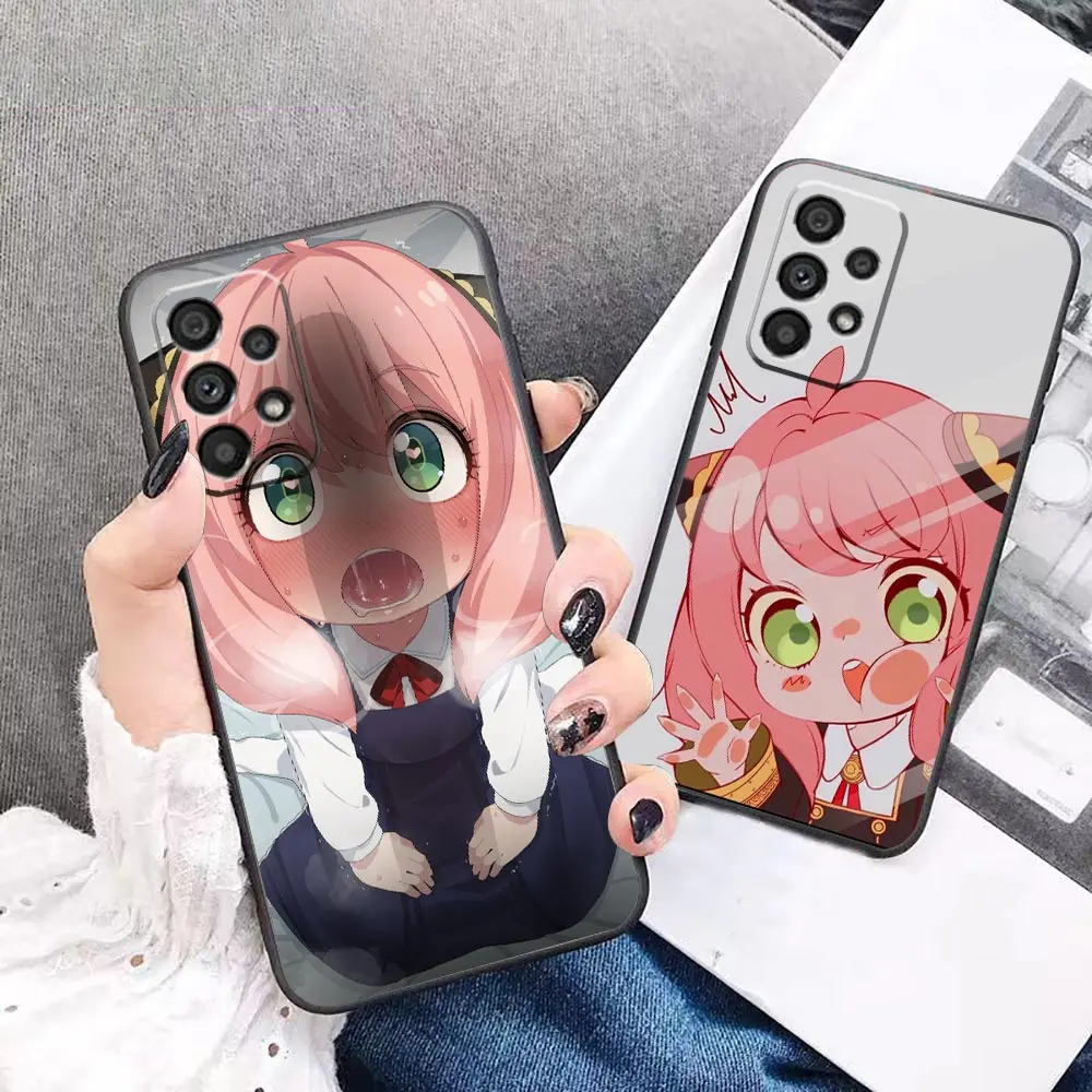 

Case For Samsung A73 A71 A53 A33 A32 A13 A12 A80 A71 A70 A52 A51 A50 A32 A30 A23 A22 A21 5G Case Kawaii Anya Anime Spy X Family