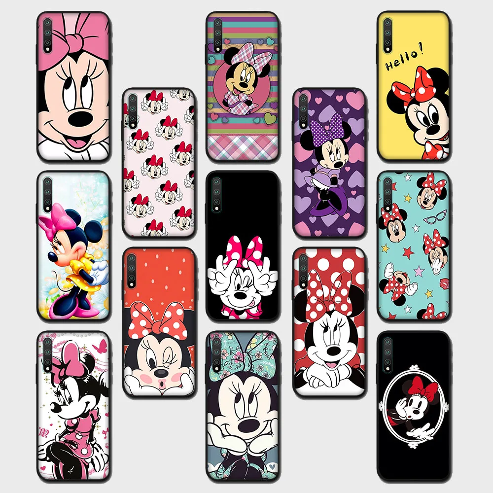 

Minnie Mouse Black Case for Samsung Galaxy Note 8 S7 S8 S9 Edge J2 Prime J4 Core J5 J6 Plus J7 Duo J8 Pro