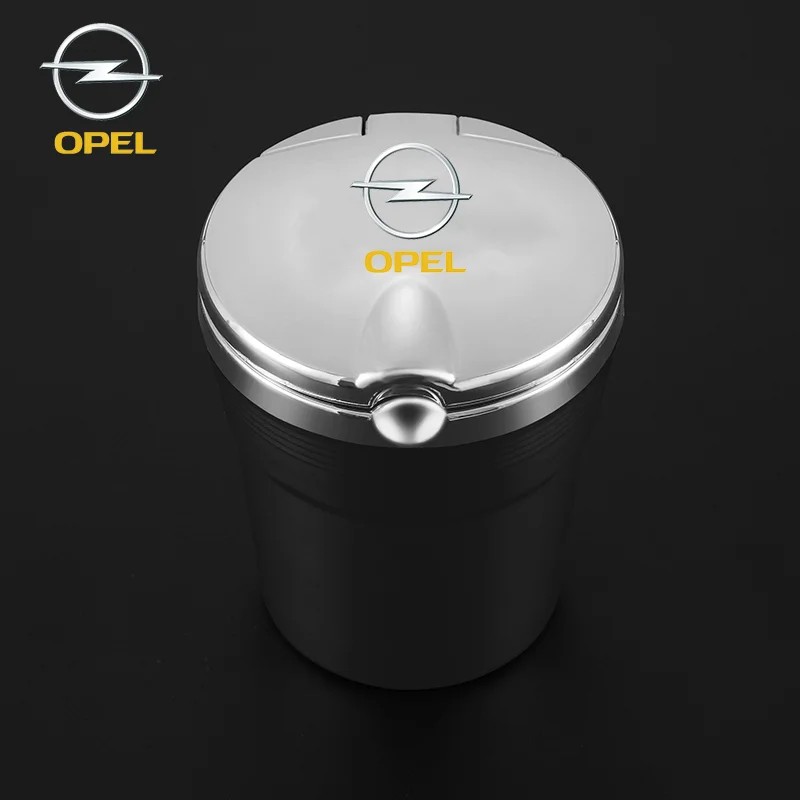 

Car ashtray For Opel insignia Astra h j g corsa vectra dc Car Logo Ashtray With LED Light Trash Box Creative Personality Ashtray