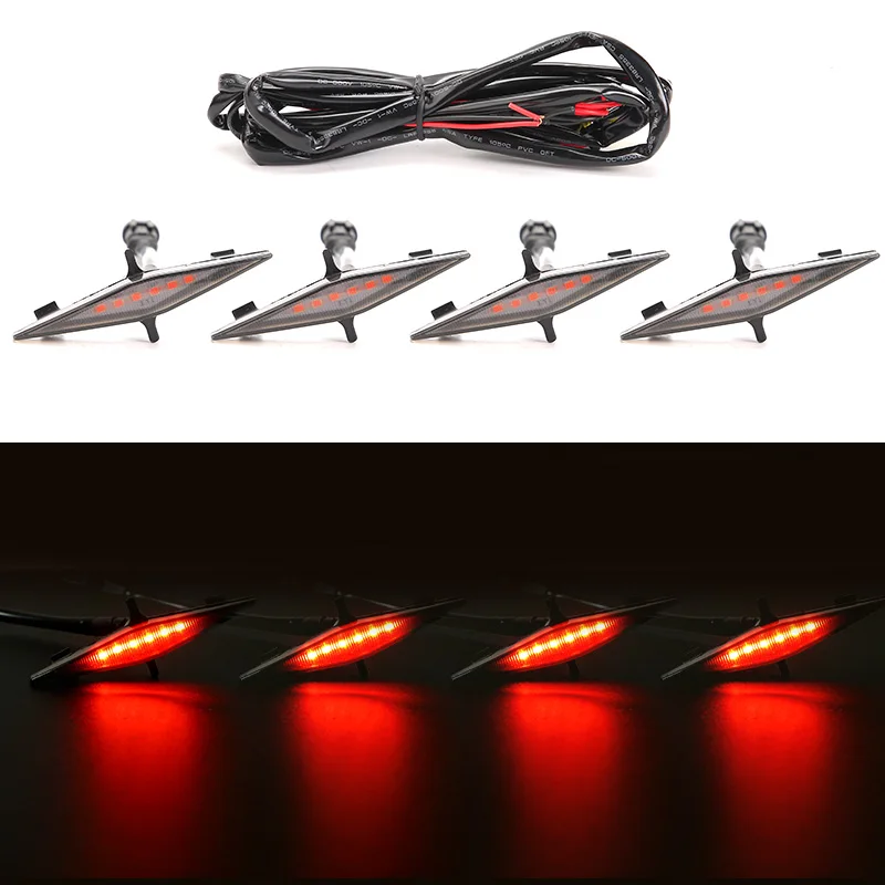 

Car Grilles Led Flashing 12V 6000k Red Warning light grilles Warning Lights