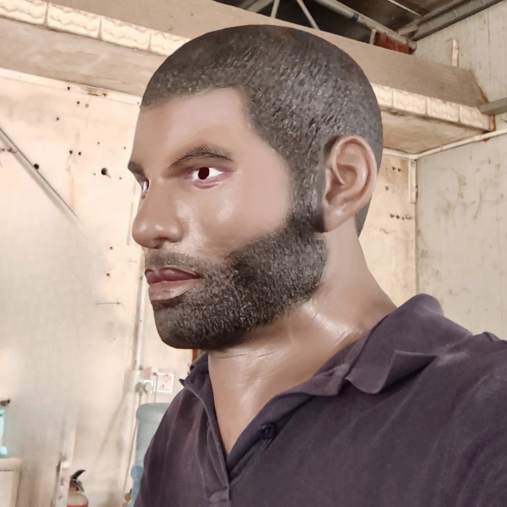 1 шт. маска Kyrie Irving известный баскетбольный игрок 1:1 модель лица из латекса черная