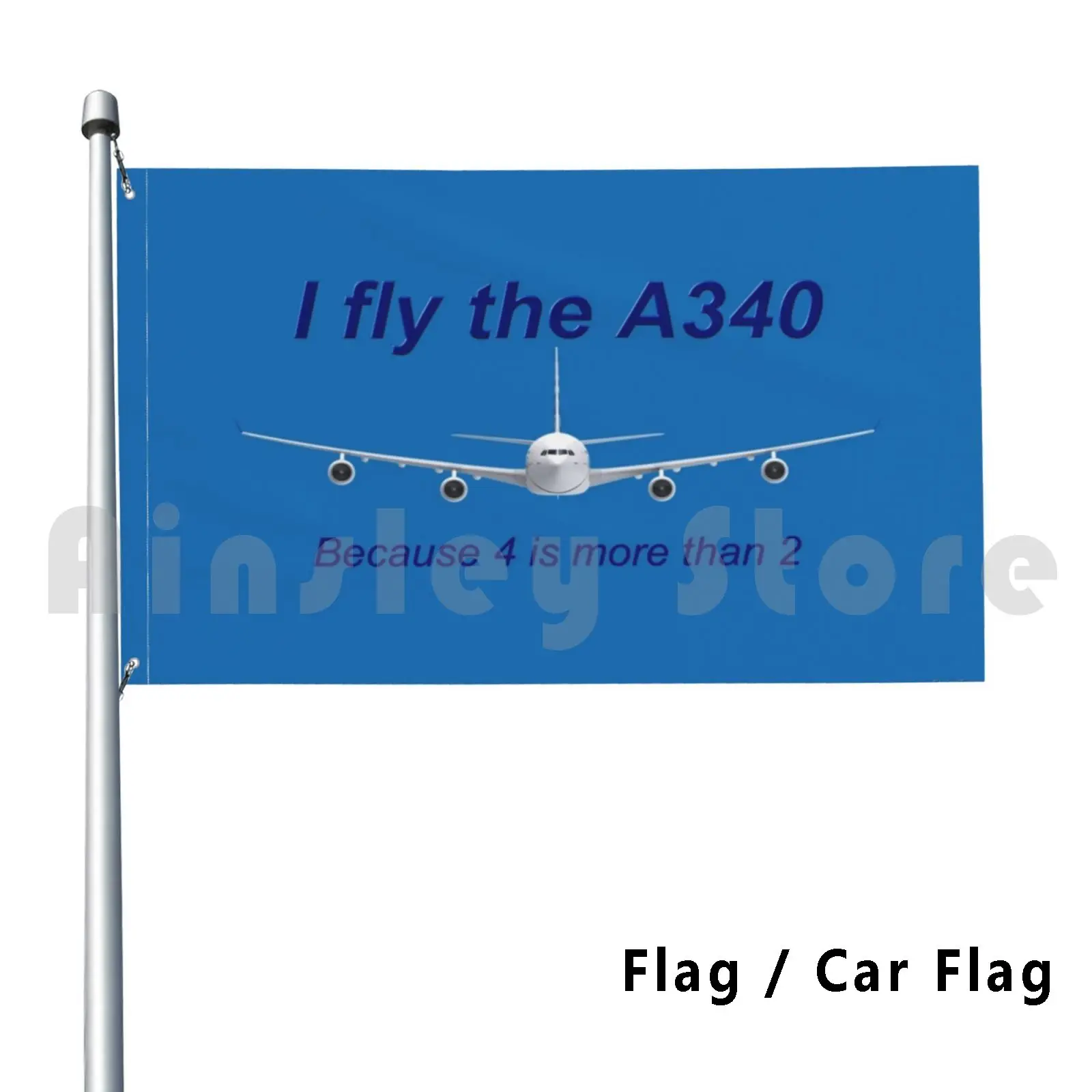 Я летаю на Аэробус A340 наружный декоративный флаг Автомобильный аэробус