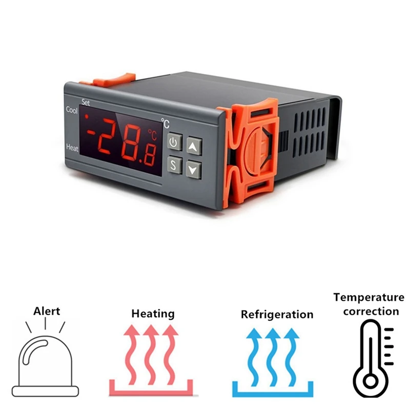 2X телефон цифровой регулятор температуры Φ AC 110-220V 10A релейный терморегулятор