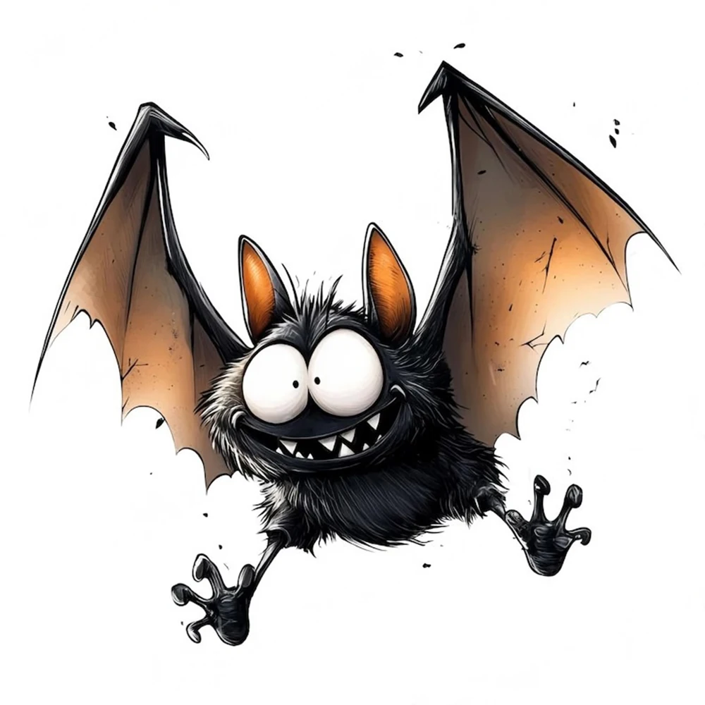 

1 шт., милые причудливые летучие мыши на Хэллоуин, украшение для комнаты, гостиной, спальни, наклейки для туалета, наклейки на стену