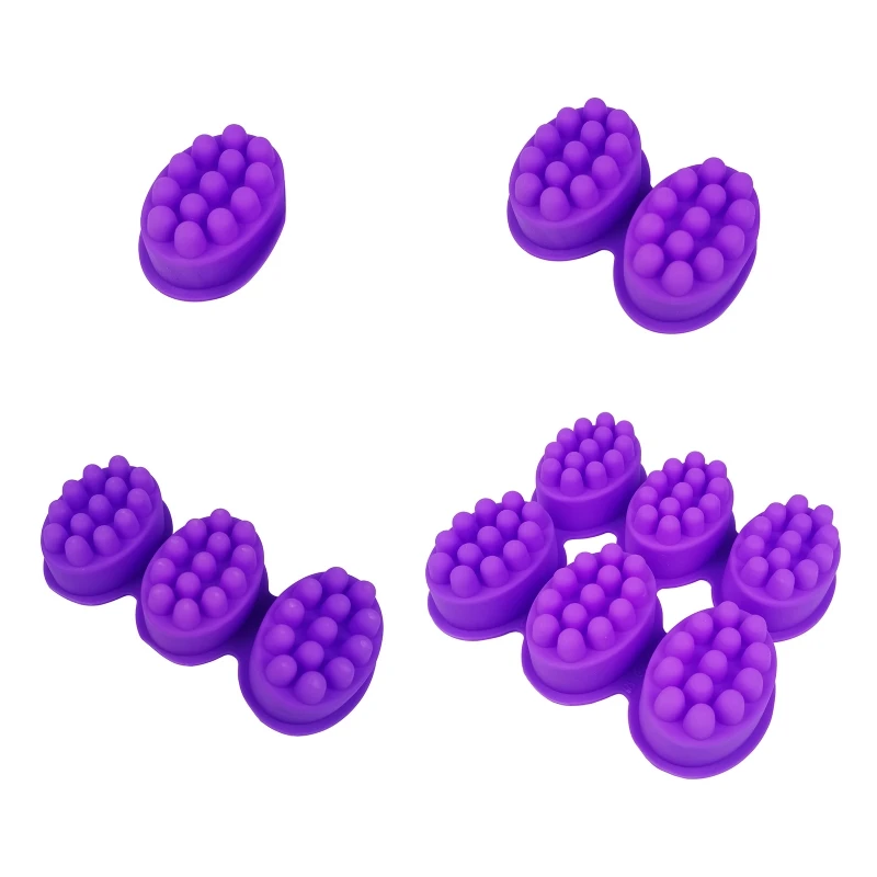 

3D Handmade Silicone Soap Mold Massage Therapy Bar Making Mould Tools for DIY Cake Dessert Bake Decorating Tool Gift 2022 New