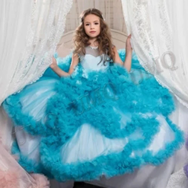 

Роскошное бальное платье, платье для маленьких девочек на день рождения с цветами, женское платье для свадебной вечеринки для подростков, модное платье для первого причастия всех возрастов