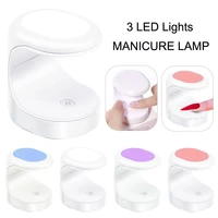 4pcspack mini portable nail dry lamp uv led nail lamp with usb cable nail gel polish dryer gift for manicure salon