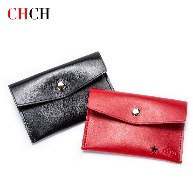 

CHCH Fashion Slim Minimalist Wallet Credit Card Holder Luxury Leather ID Card Holder Color Bank Multi Slot Card