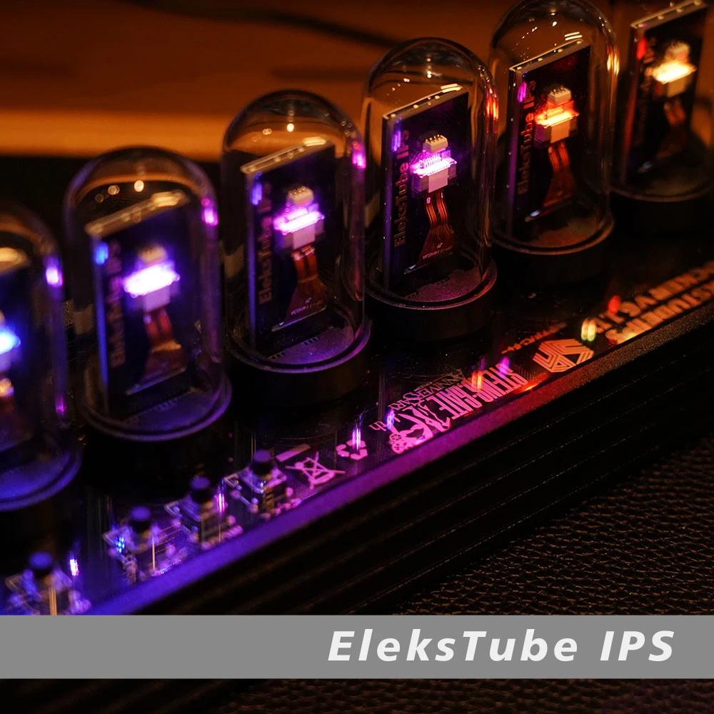 EM RGB quasi-Nitrogen Часы Настольный орнамент Подарочные Steins Gate EleksTube IPS