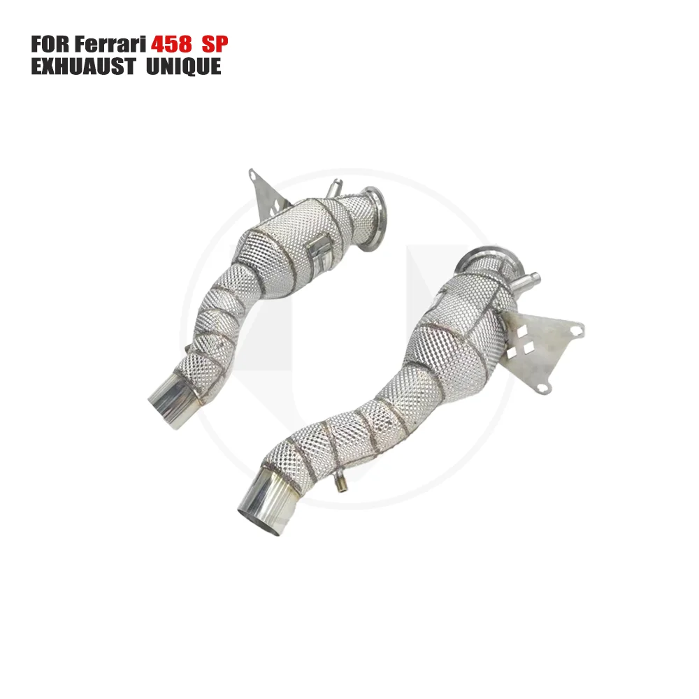 

UNIQUE Car Accessories Exhaust Downpipe High Flow Performance for Ferrari 458 SP With OPF Catalytic Converter