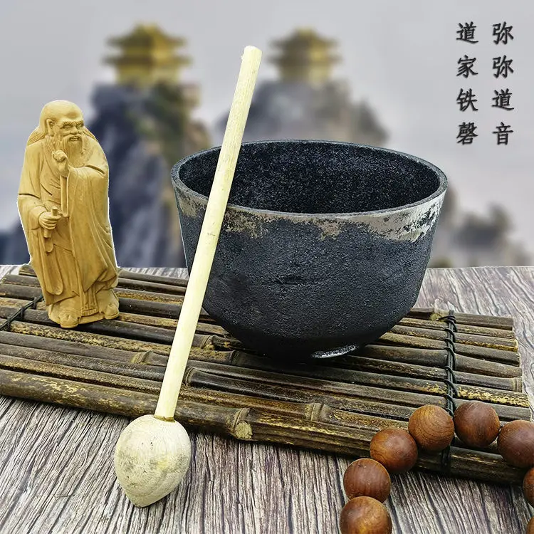 

Iron Singing Bowl Religious Healing Sit In Meditation Ethnic Style Taoists Retro Percussion Musical Instrument for Beginners New