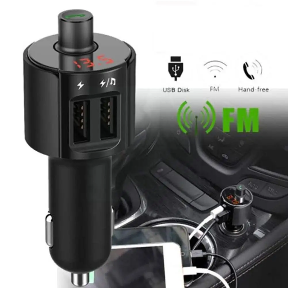 Usb Car Charger Adapter Car Kit Handsfree Wireless Transmitter Charger Lcd Fm Usb Car Accessory Bluetooth Mp3 Hands Free Pl Z9i4