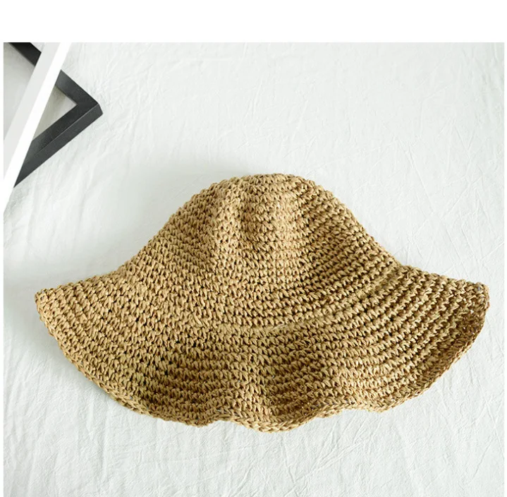 Folding Straw Hat Women's Summer Outing Sun Visor Holiday Cool Seaside Beach Tide Hats |