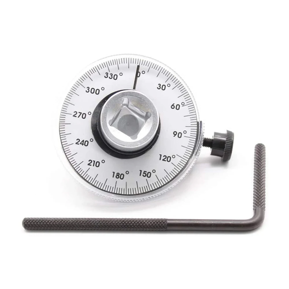 

1/2 Inch Torque Wrench Angle Gauge Tool 360° Adjustable 1/2" Drive Torque meter Wrench Set Professional Measure Tool