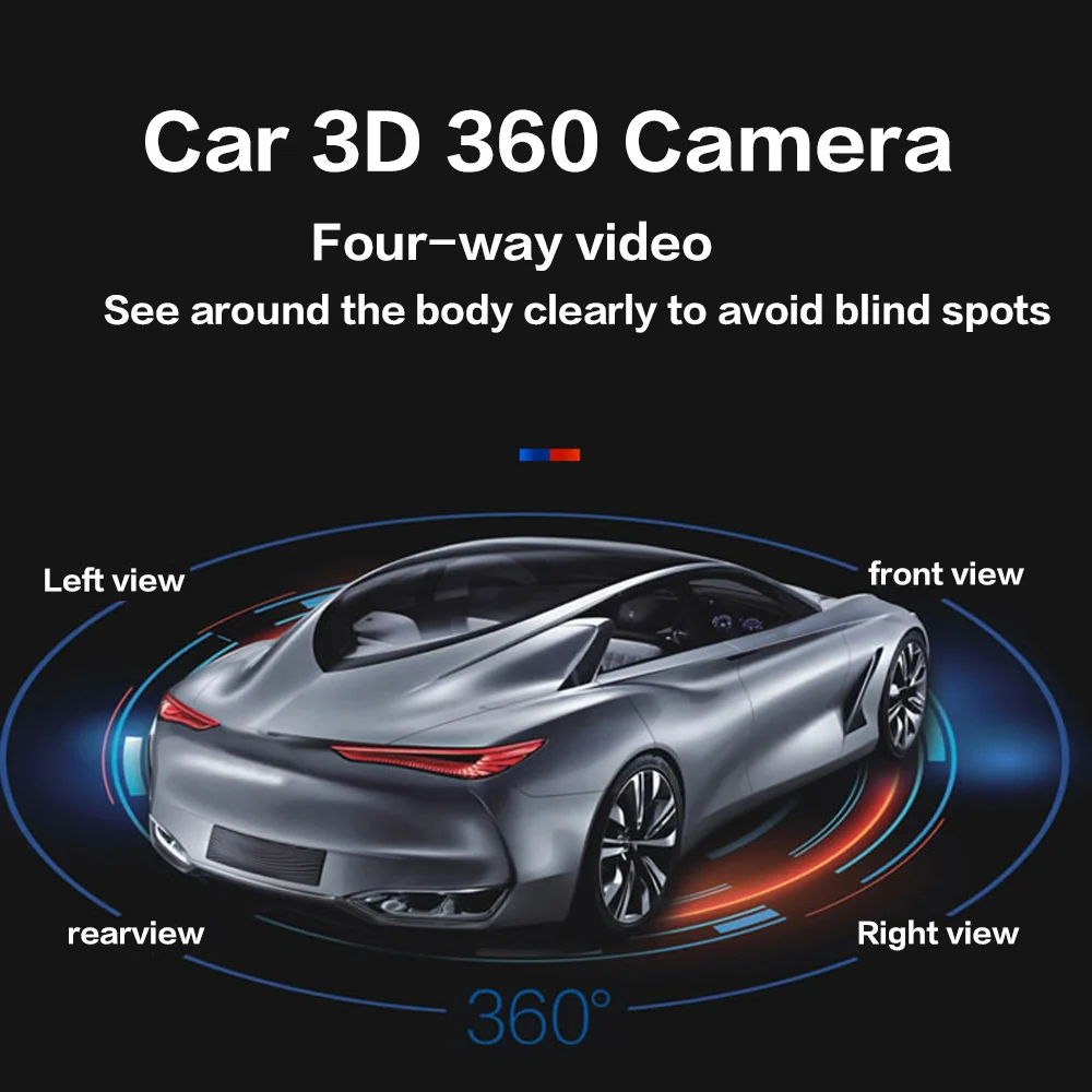 

Универсальная камера Cogamichi 360 для Android, автомобильное радио, мультимедийный видеоплеер, объемный вид, автомобильные аксессуары, модуль с 4 камерами