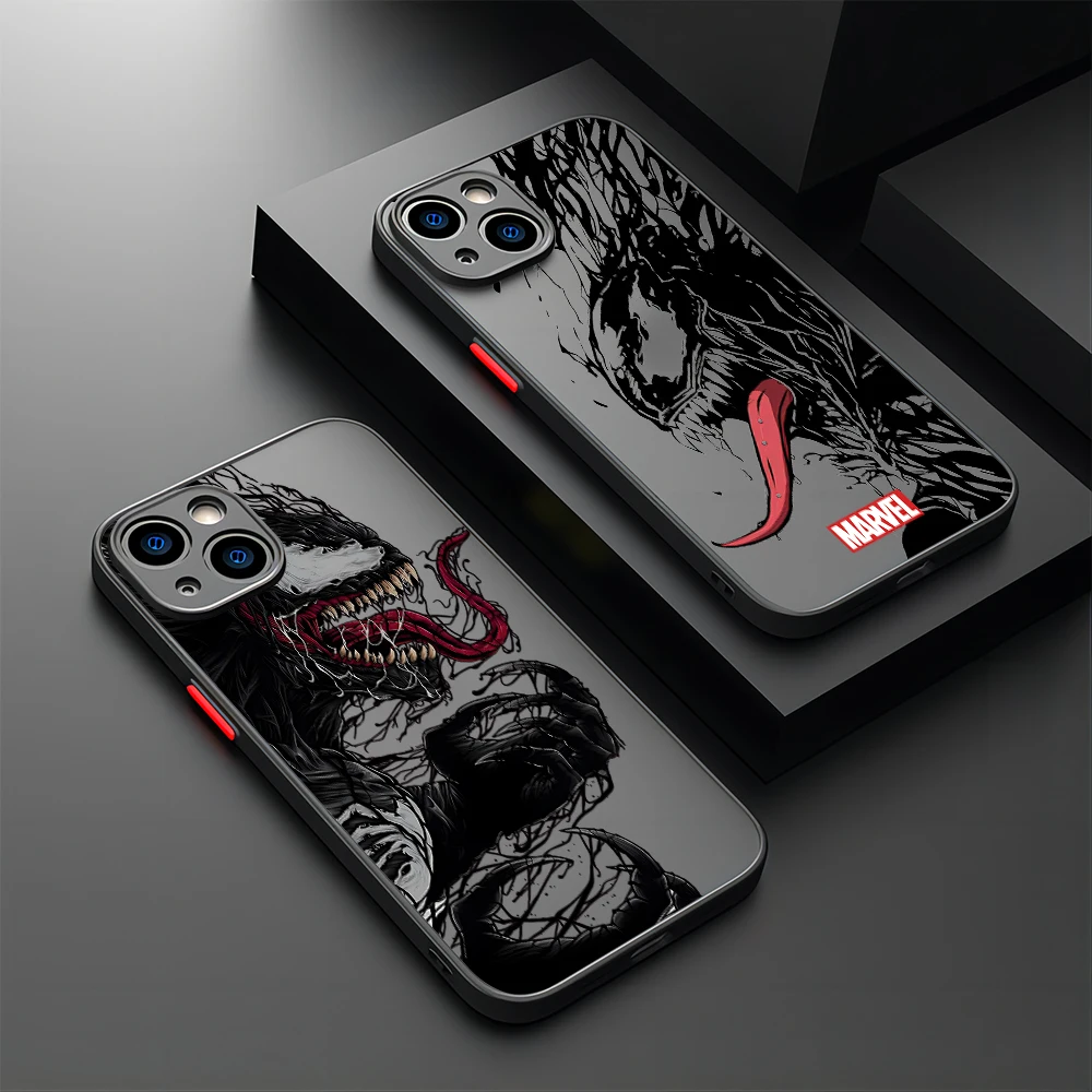 Cool Spiders Mans Venoms Hot Phone Case For Xiaomi Redmi Note 13 12 11 10 10C 10X 9 9A 9T 9C 8 7 Pro Plus 5G Matte Transparent