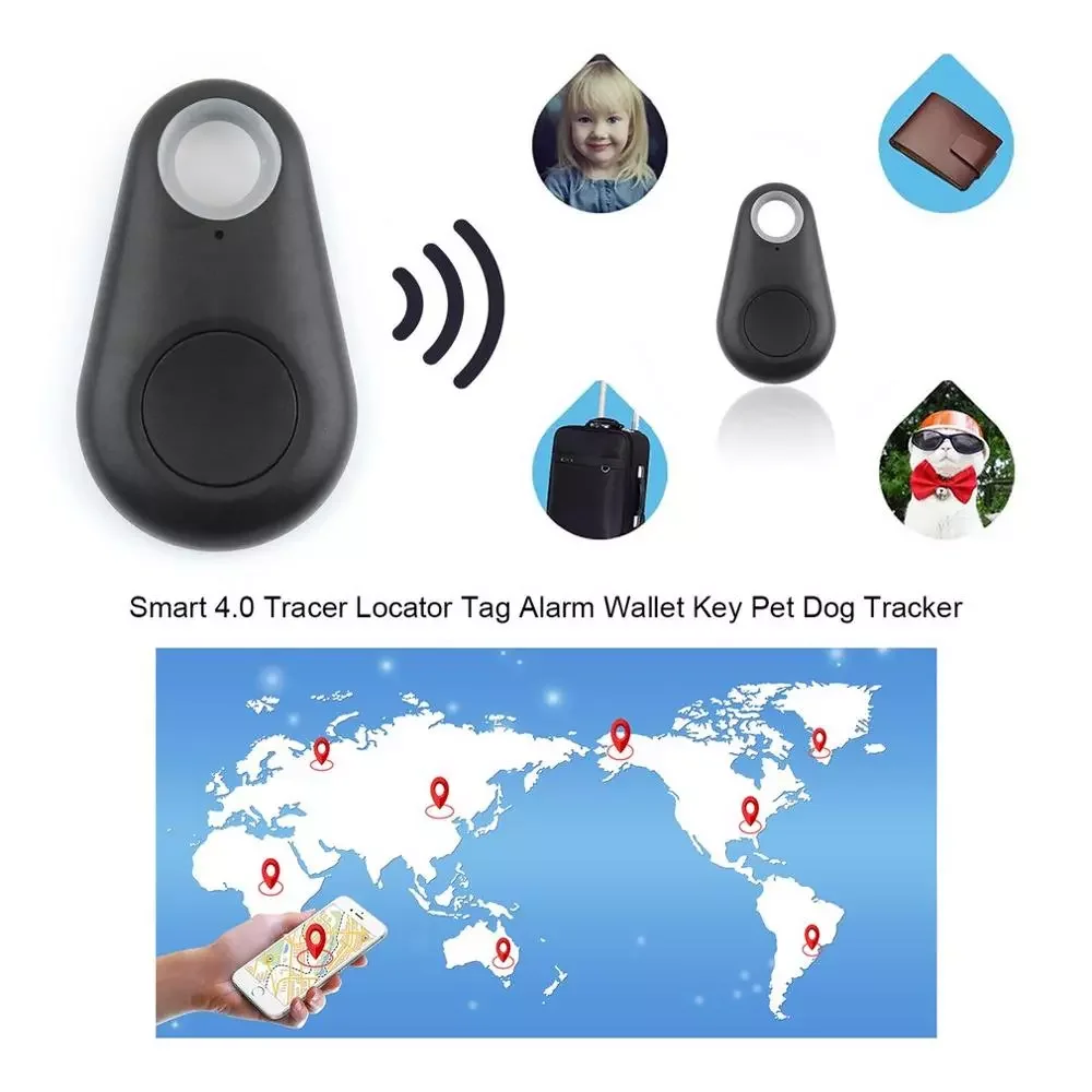 

2019 New Portable Size Smart 4.0 Tracer Locator Tag Alarm Wallet Key Pet Dog Tracker Child GPS Locator Key Tracker