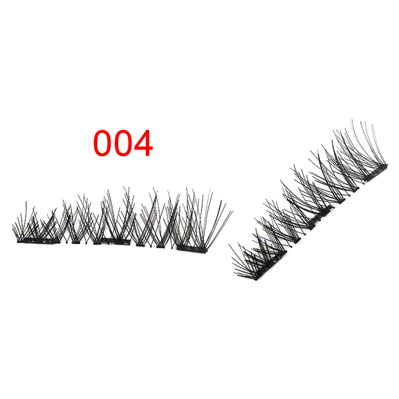 

Reusable 3D Hand - knitted European and American makeup magnetic single magnetic double magnetic triple magnet eyelashes EY669