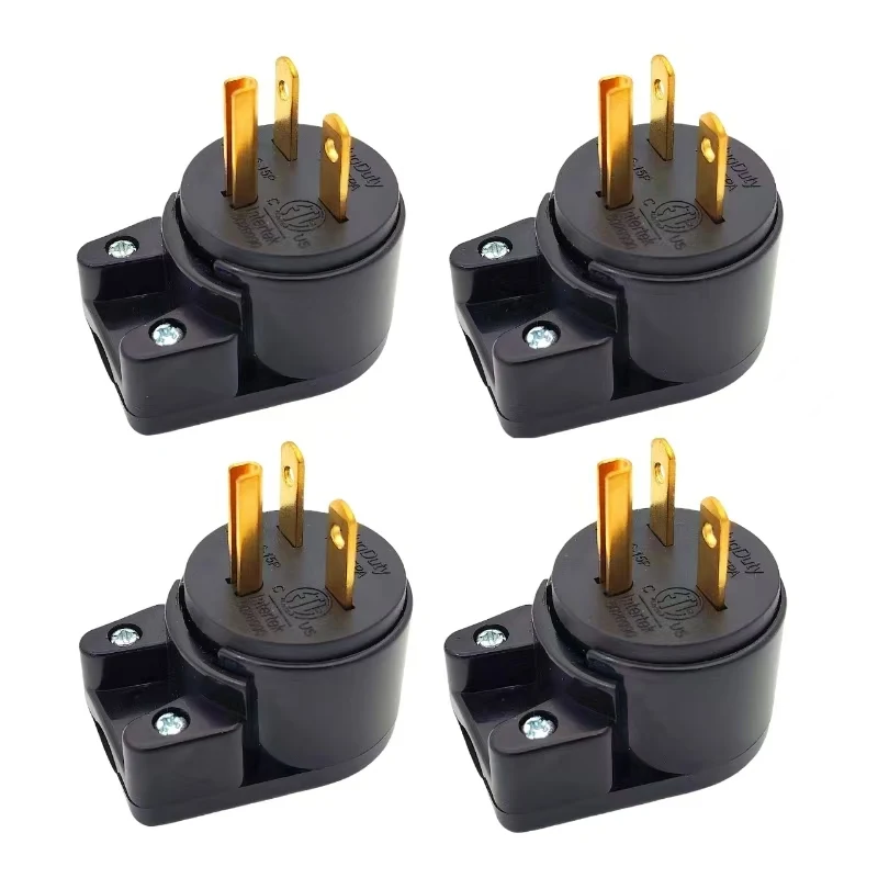 Nema 6-15P 15Amp 250V DIY Rewirable вилка переменного тока 90 градусов прямоугольный