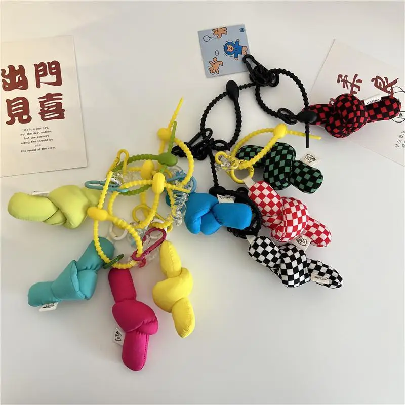 

Candy Color Bag Ornament Cute Pendant For Bag Keychain Women Bags Accessories Handbag Decoration Creative Keychain Pendants