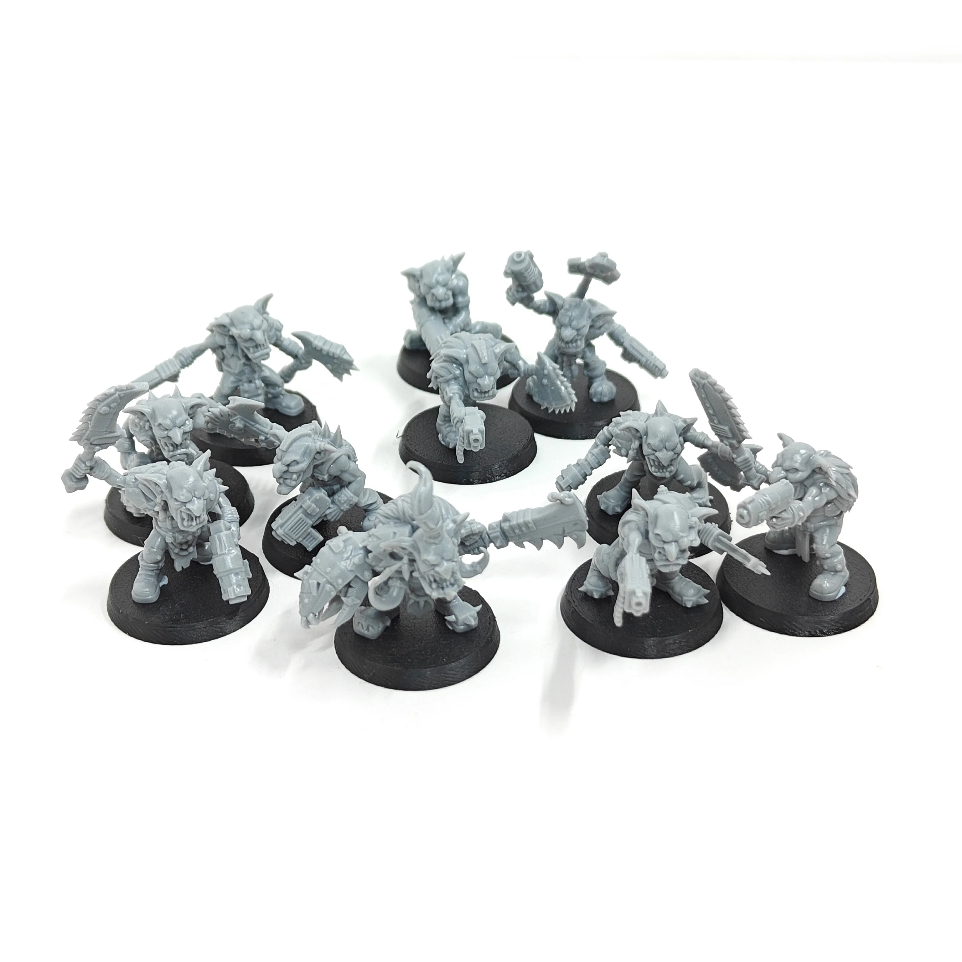 Фото Гаражные наборы Wargame Goblin ork, наборы из смолы, неокрашенные миниатюры (11 фигурок) zw632 №2