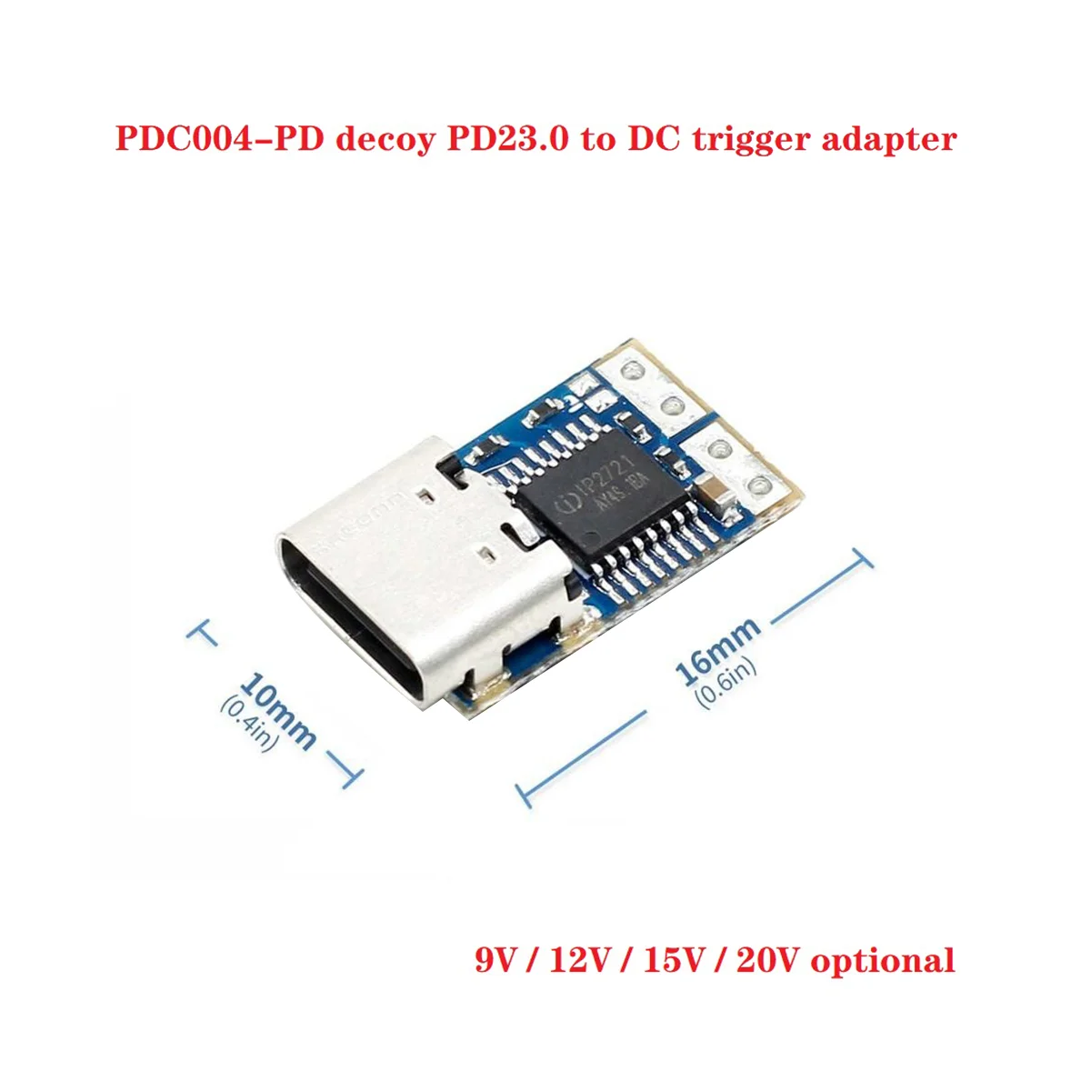 _ Decoy модуль PD23.0 к DC Триггеру Удлинительный кабель QC4 зарядное устройство Type-C PD (9 В)