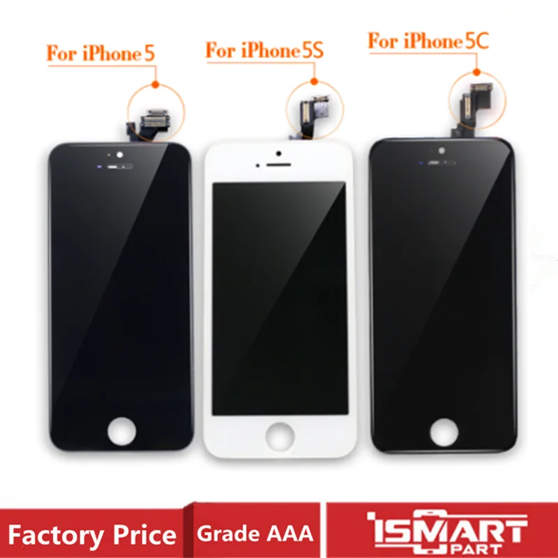 

ЖК-дисплей с сенсорным экраном и дигитайзером в сборе для iPhone 5 5S 5C SE