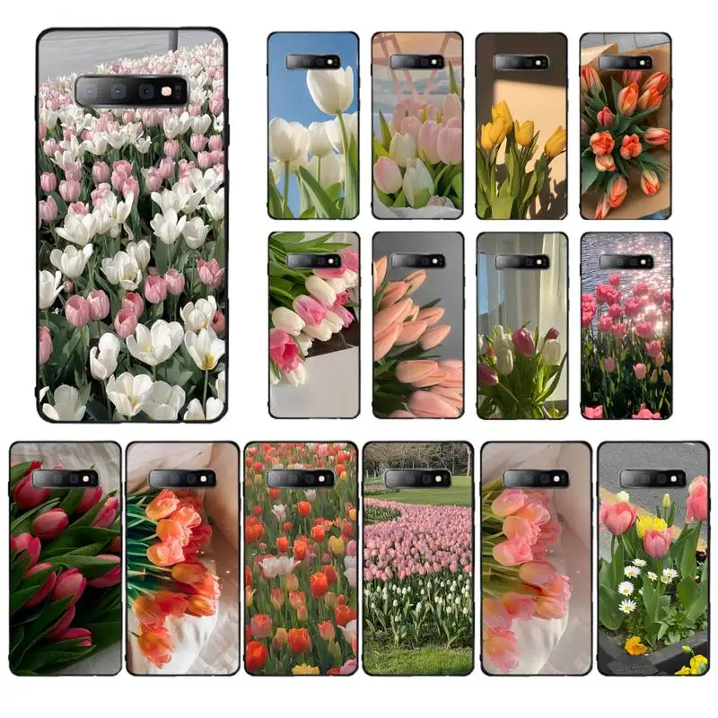 

Tulip flower Phone Case for Samsung S10 21 20 9 8 plus lite S20 UlTRA 7edge