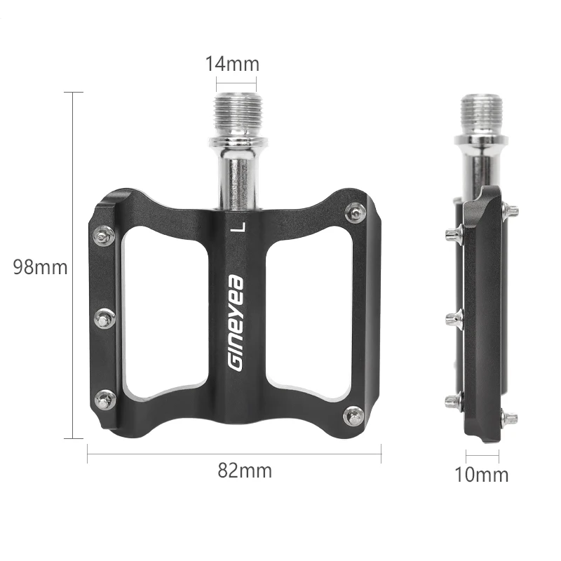 Велосипедные педали GINEYEA противоскользящая педаль DU с подшипником MTB сверхлегкая