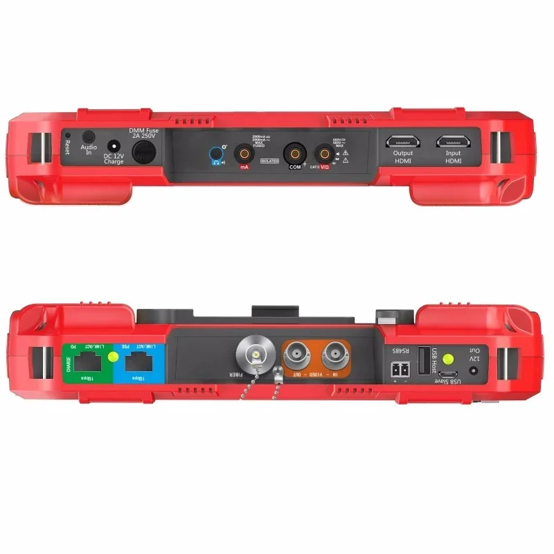 IP H.265 4K HD 7-дюймовый тестер-монитор для систем видеонаблюдения A86 5 в 1 AHD CVI TVI CVBS для тестирования 8-мегапиксельных камер, мультиметр + измеритель оптического волокна. (art.: 3920dd29fb5ee) - 3920dd29fb5ee