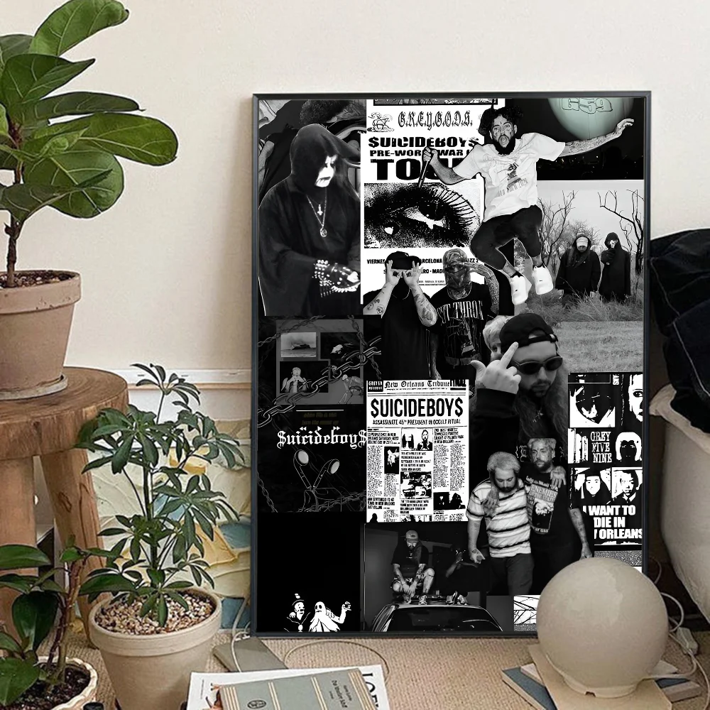 Постер Singer S-Suicideboy аниме плакаты клейкая винтажная комната Декор для дома бара