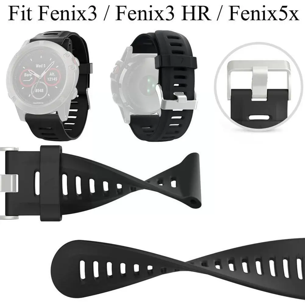 

Silicone Strap For Garmin Forerunner 910XT GPS Watch Accessories Replacement Wristband Bracelet Belt 20.5MM Universal W0I5