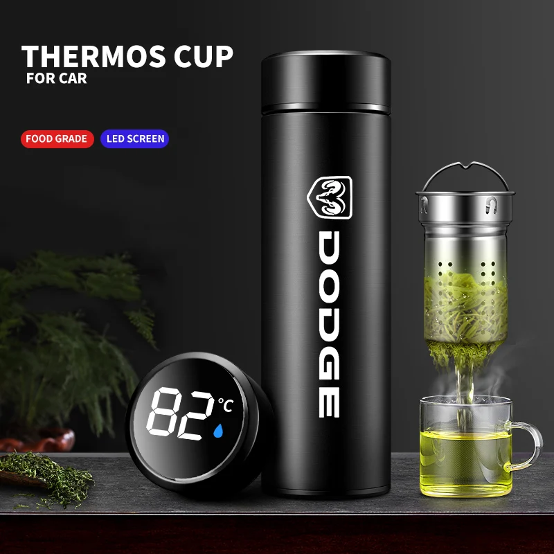 Умный термос, бутылка, цифровая температура, нержавеющая чашка для Dodge Journey Caliber Challenger Charger Nitro Ram 1500 Дротика Durango