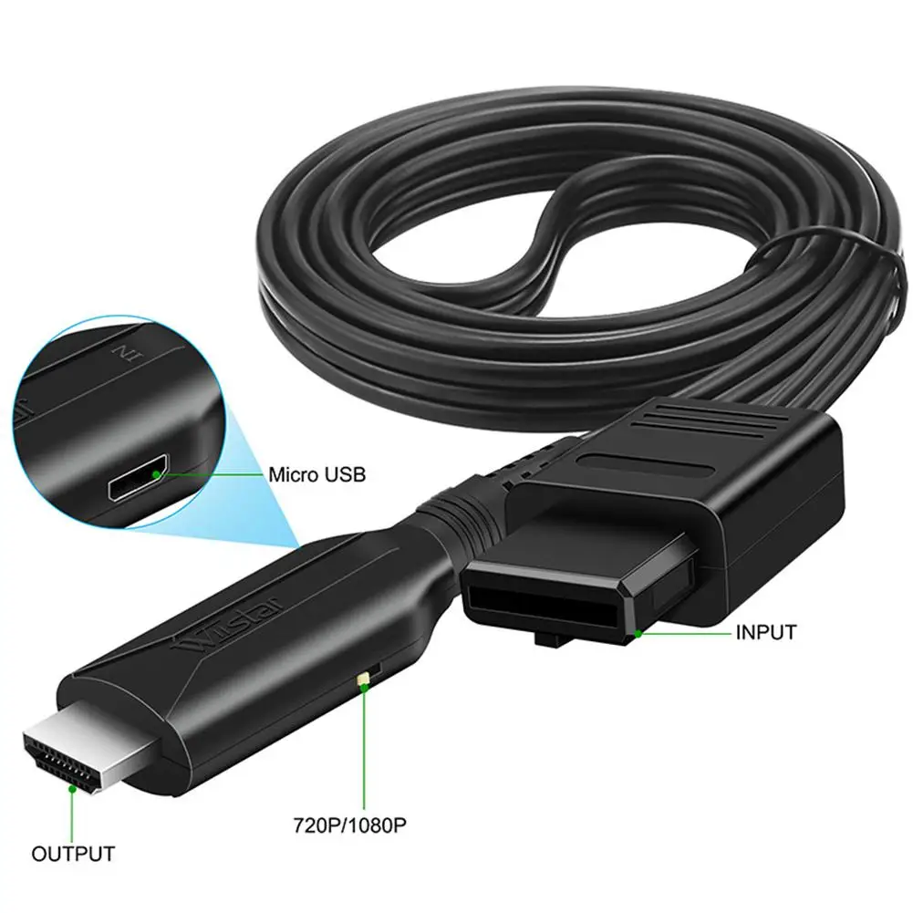 

720p/1080p N64 To Hdmi-compatible Hd Converter Game Console Adapter Cable Compatible For Nintendo N64/nNES/NGC/SFC Drop Shipping