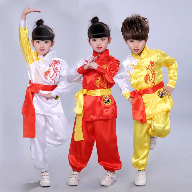 

Детский костюм Кушу кунг-фу, новая молодежная одежда с коротким рукавом и одежда для выступлений в стиле кунг-фу для учеников тайчи