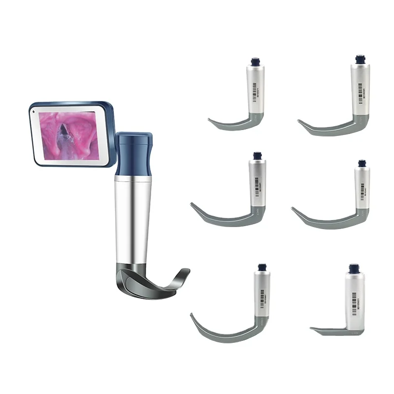 

BESDATA Portable Digital Video Laryngoscope with Reusable Blades Mac3 Mac4 Difficult airway intubation