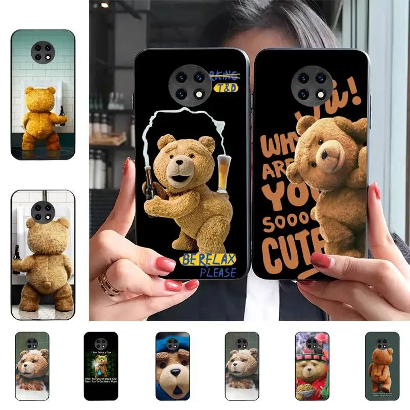 

Funny Cartoon Teddy Bear Phone Case for Redmi 5 6 7 8 9 A 5plus K20 4X S2 GO 6 K30 pro funda