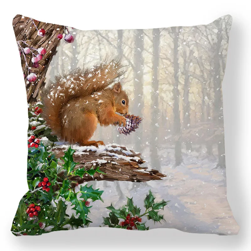 

Наволочка Shinehope с принтом снеговика