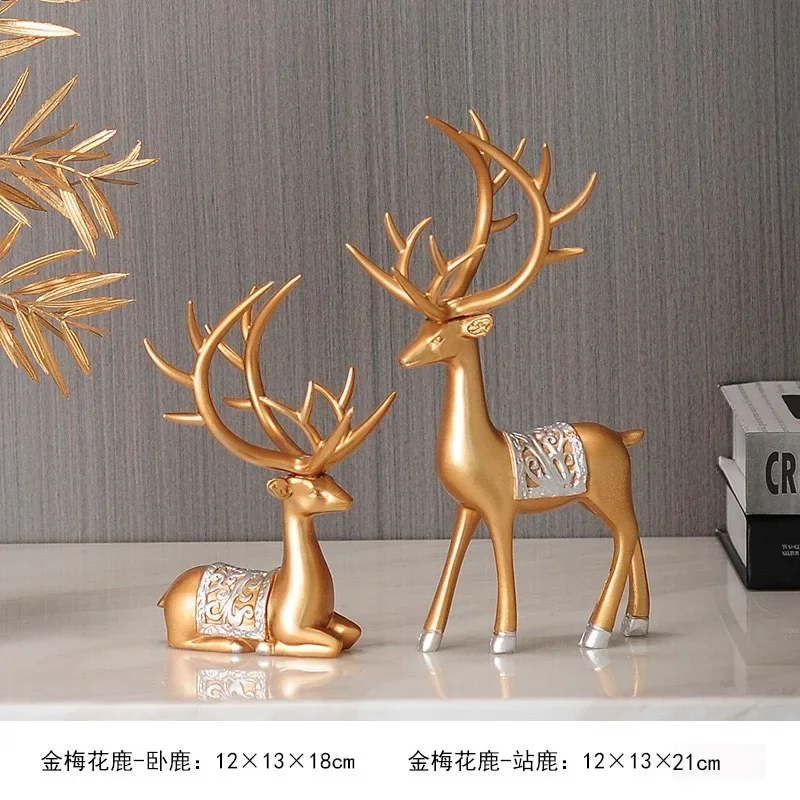 

Статуэтки оленей из смолы, 2 шт.