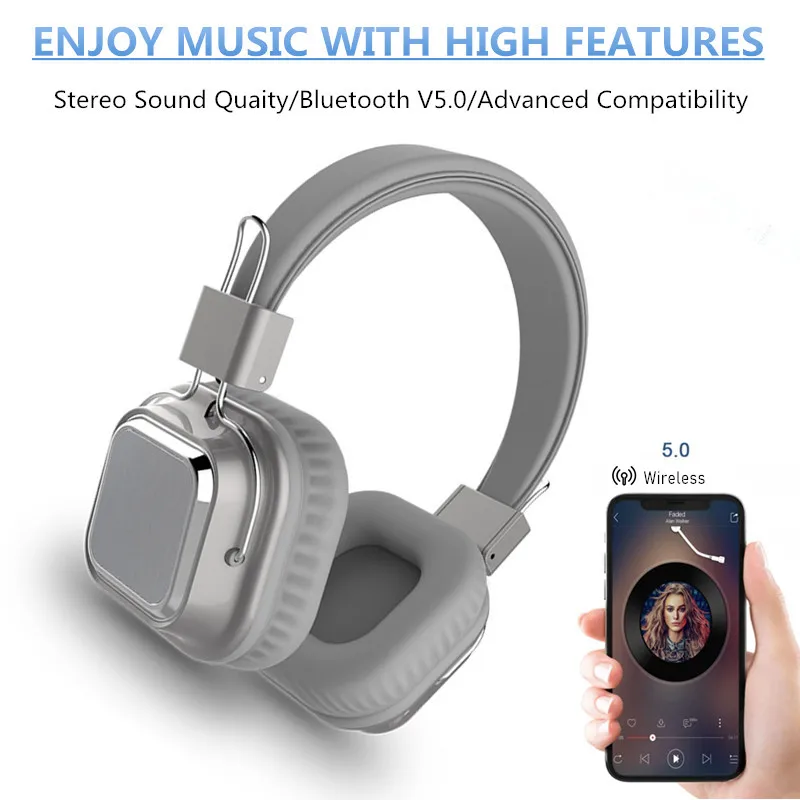 Фото Складные беспроводные наушники SODO, Bluetooth 5,0, поддержка TF/FM №5