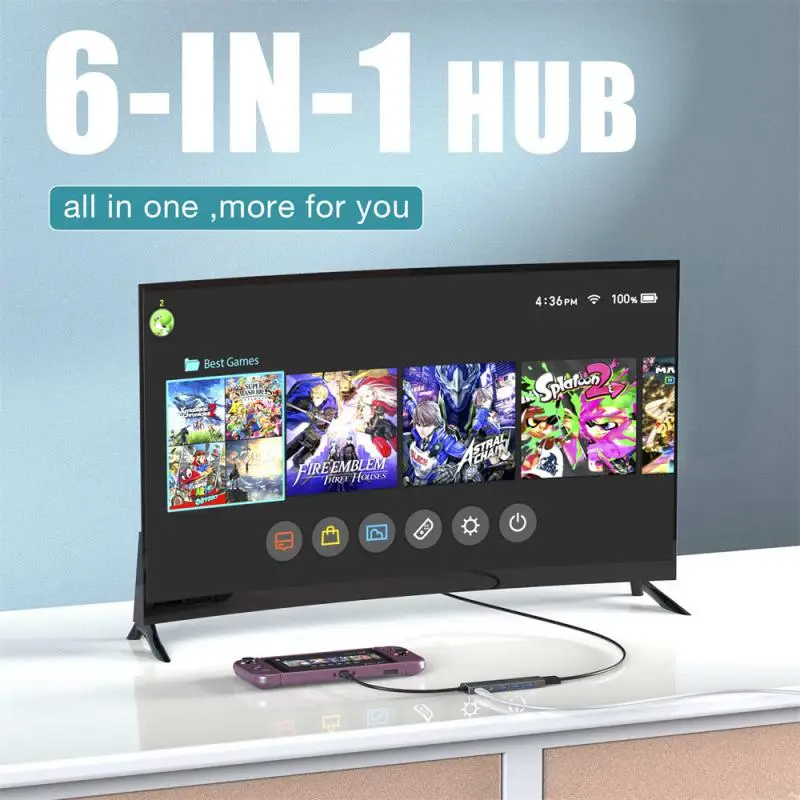 

Pc Computer Accessories Usb-c 3.0 Splitter Macbook Ipad Prousb 3.0 Usb C Hub 3.0 Multifunctional Alloy Docking Station