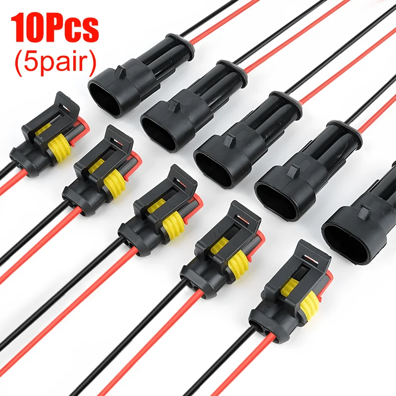 

Водонепроницаемые автомобильные разъемы 2-контактные 10/12/20 шт